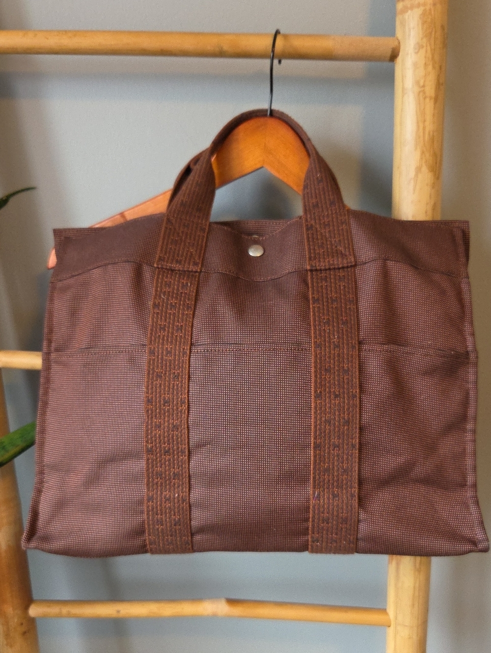 Canvas Tote Bag with Webbed Handles